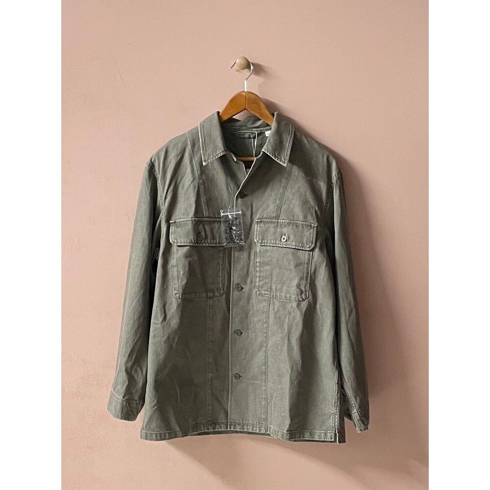 Uniqlo Gray Denim Shirt Jacket NWT Size L